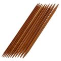 5 Sets Of 11 Size 13cm Double Pointed Carbonized Bamboo Knitting Kits