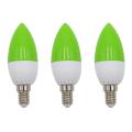 E14 Led Color Candle Tip Bulb, Color Candle Light, Green