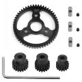 Metal 3956 Spur Gear with 15t/17t/19t Pinions Gear Sets,53t