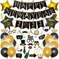 2022 Happy New Year Balloon Decorations Wine Bottle Foil Balloons-b