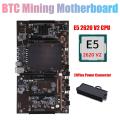 H61 X79 Btc Miner Motherboard E5 2620 V2 Cpu+24pins Power Connector