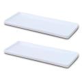 Rectangular Ceramic Tray Plate White Porcelain Plate Mouthwash Tray