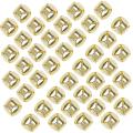 100 Pieces 15mm Metal Bells Mini Craft Bells Beads for Diy Gold