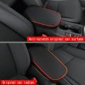 Car Center Console Lid Armrest Box Leather Protective Cover B