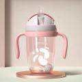 300ml Child Water Bottle Baby Sippy Cups Anti-choked Kids Cup Pink