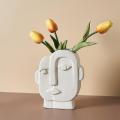 Acial Art Vase Creative Ceramic Vase Simple Modern Face Living Room