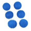 6 X Blue Reusable Dryer Balls Fabric Softener Ball