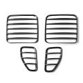 Tail Light Lamp Covers Blinds Abs Rear Taillight Guard for Jeep