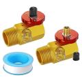2 Pack Air Tank Manifold with Port,safety Valve and 1/2 Inch Npt Tank