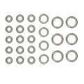 25pcs Steel Ball Bearing Set for Axial Rbx10 Ryft 1/10 Rc Car