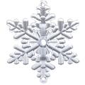 40pc Snowflake Icicle Crystal Christmas Tree Transparent Ornaments