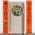 Harvest Festival Wreath Scarecrow Fall Pendant Decoration Wreath B