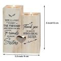 Double-sided Printed Candle Holder-birthday Gift for Best Friend