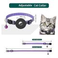 Cat Collar, Reflective Cat Collar Safety Buckle Collar Purple