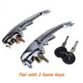 1 Pair Left Right Outer Door Handles with 2 Keys for -super Beetle