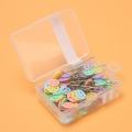200 Pieces Flat Button Head Pins Boxed for Sewing (assorted Colors)