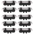 10 Pcs Usb Rechargeable Strobe Warning Light for Car Bike Motorcycle