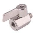 1/2inch Mini Ball Valve with Stainless Steel Handle Pack Of 2