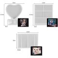 3 Pcs Photo Frame Silicone Resin Mold for Diy Crafts Home Decor