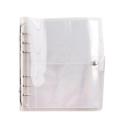 6 Holes Loose-ring Binder with 200, 5 Inch Photos Album, White
