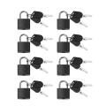 8 Pack Locks Small Padlock with Key Luggage Gym for Outdoor School B