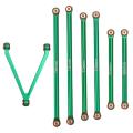 Cnc Chassis Link Rod Linkage Set for Axial Scx24 1/24 Rc Car,green