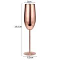 280ml 304 Stainless Steel Cocktail Glass Goblet Champagne Glass, C