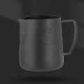 Stainless Steel Black Coffee Cup Milk Frothing Cup 400ml Jug Latte