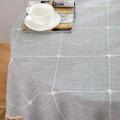 59inch Rustic Table Clothes for Round Tables (striped Brown)