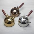 500ml Single Handle Water Kettle Induction 304 Stainless Steel Gold
