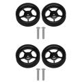 2pair Folding Bike Widen Easy Wheel for Brompton Cycling Parts,black
