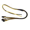 2pcs 90cm 2 to 3x 6pin+2pin Adapter Power Cable for Antminer Mining