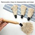 Bbq Cleaner Long Handle Wooden Bbq Grill Brush for Cooking Roasting
