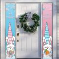 2 Pack Happy Easter Banner, Easter Porch Sign, for Home Door
