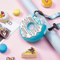 Donut Children Water Bottle Doughnut Portable Kettle with Straw(a)