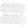 Acrylic Blanks Ornaments Diy Round Clear Christmas Decorations