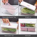 Stackable Produce Saver, Organizer/storage Containers Set Of 3(pink)