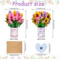 2pcs Popup Flower Bouquet, for Thank Mother's, Anniversary, Love