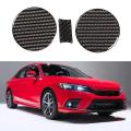 Soft Carbon Fiber Water Cup Holder Mat Cover for Honda Civic 2022