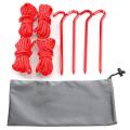 Camping Tent Rope Ground Peg Set Reflective Rope with Rope Buckle,d