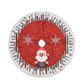 Christmas Tree Skirt, Xmas Print Tree Skirt for Christmas,santa Claus