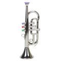 Trumpet 3 Tones Musical Wind Instruments for Children Toy Gold