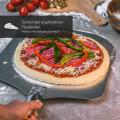 Eckige Pizzaschaufel, Aluminium Pizzaschieber Mit Holzgriff