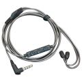 Three-button Wired Headset Cable for Shure Se215/425/535/846/ue900