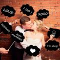 10 Pcs Writing Black Cardboard with Chalk Wedding Wedding Photo Props