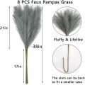 Dried Pampas Grass Artificial Pompous Grass Branches Vase Filler B