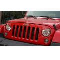 Red Bird Front Headlight Cover for Jeep Wrangler Jk 2007-2016 2pcs