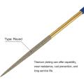 Diamond Needle File Set 3mm X 140mm,for Metal Wood Stone Glass, 10pcs