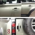 For Land Rover Car Grab Door Handle Bowl Cover Trim, Carbon Fiber