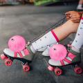 Roller Skate Pom Poms with Jingle Bells Girls Roller Skate,pink